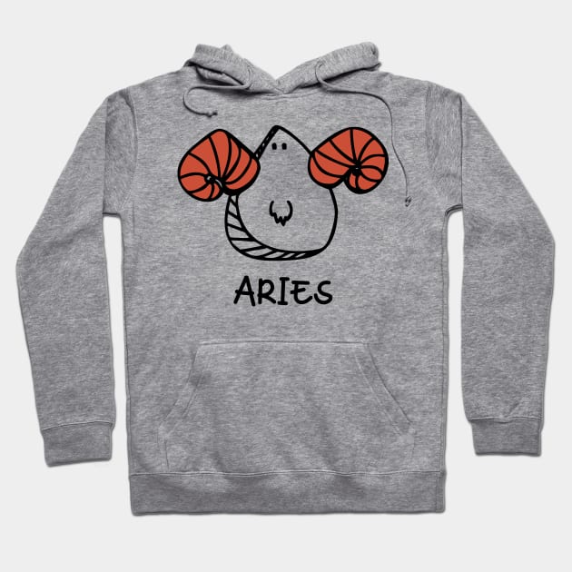 Aries Doodle Hoodie by Whimsical Frank